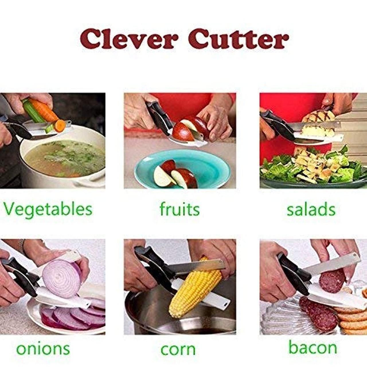 Clever Cutter - 2 in 1 Kitchen Knife / Clever Cutters