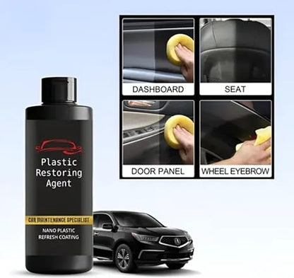 Plastic Revitalizing Coating Agent for Car 100ml (Pack of 2)