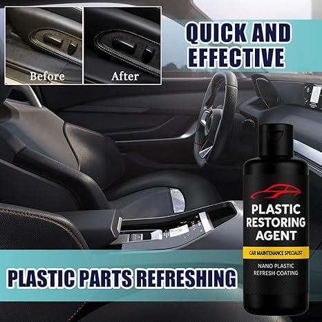 Plastic Revitalizing Coating Agent for Car 100ml (Pack of 2)