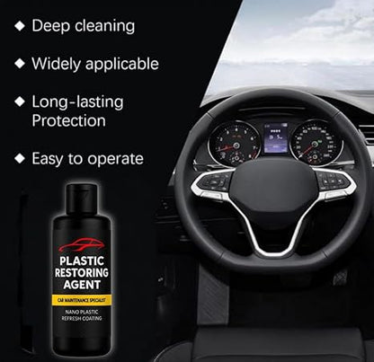 Plastic Revitalizing Coating Agent for Car 100ml (Pack of 2)
