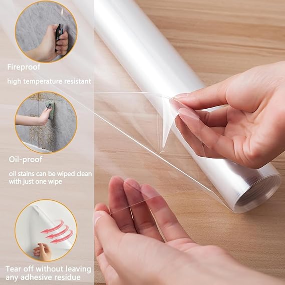 Self-Adhesive Transparent Wall Protection Film – Buy 1 Get 1 Free