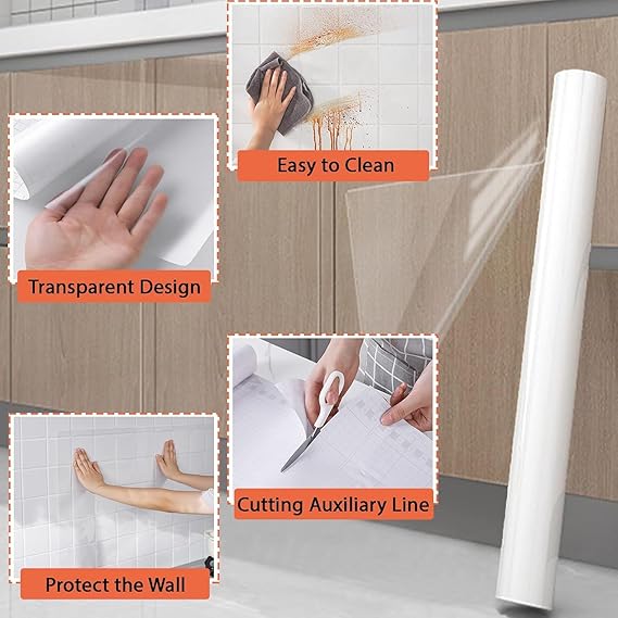 Self-Adhesive Transparent Wall Protection Film – Buy 1 Get 1 Free